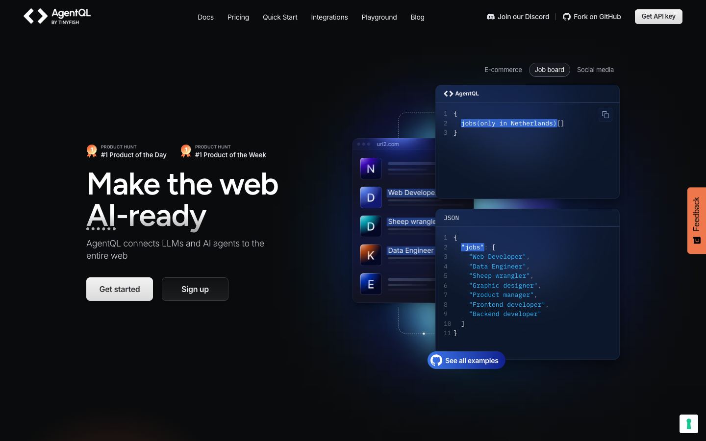 AgentQL website