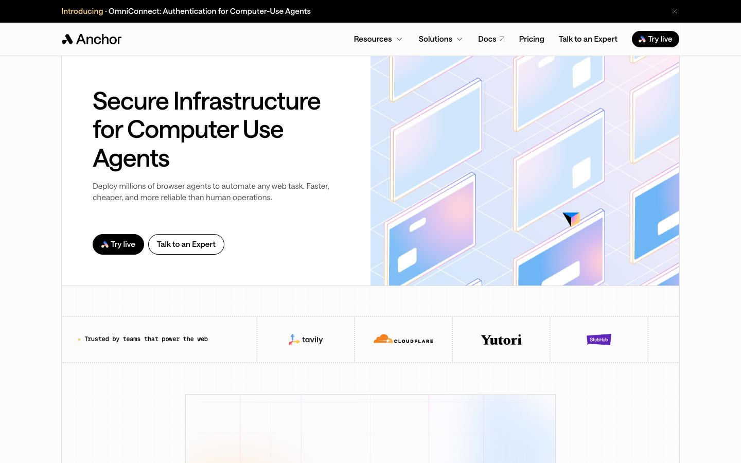 Anchor Browser website