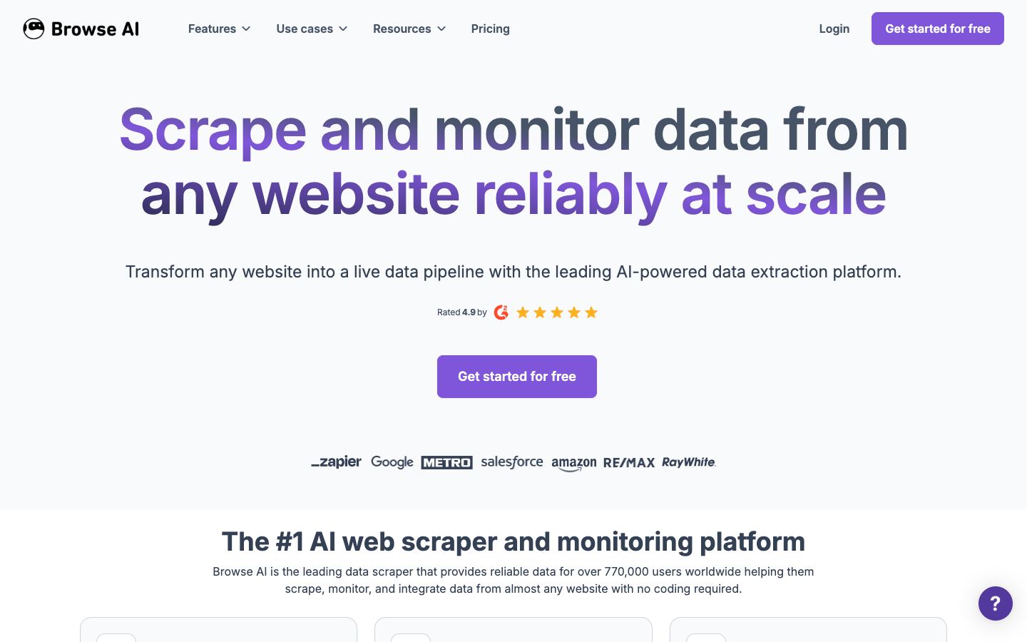Browse.ai website