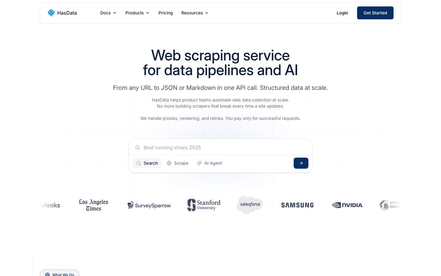 HasData website