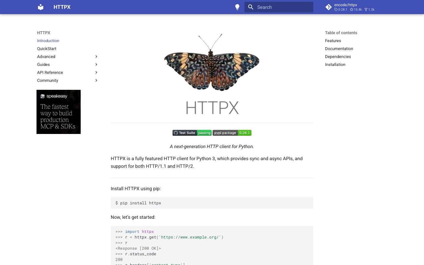 HTTPx + Parsel website