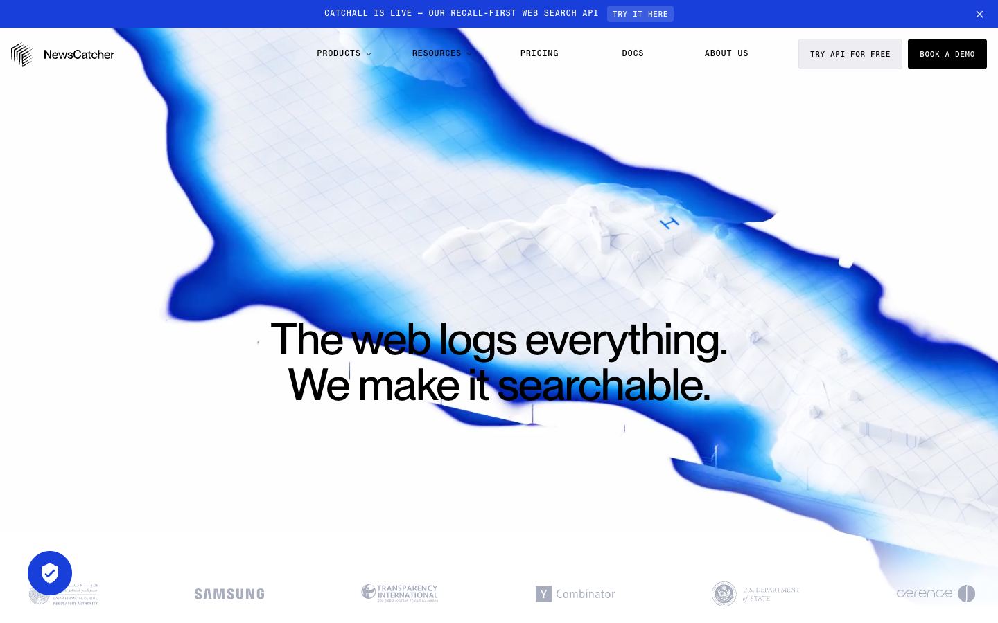 NewsCatcher website
