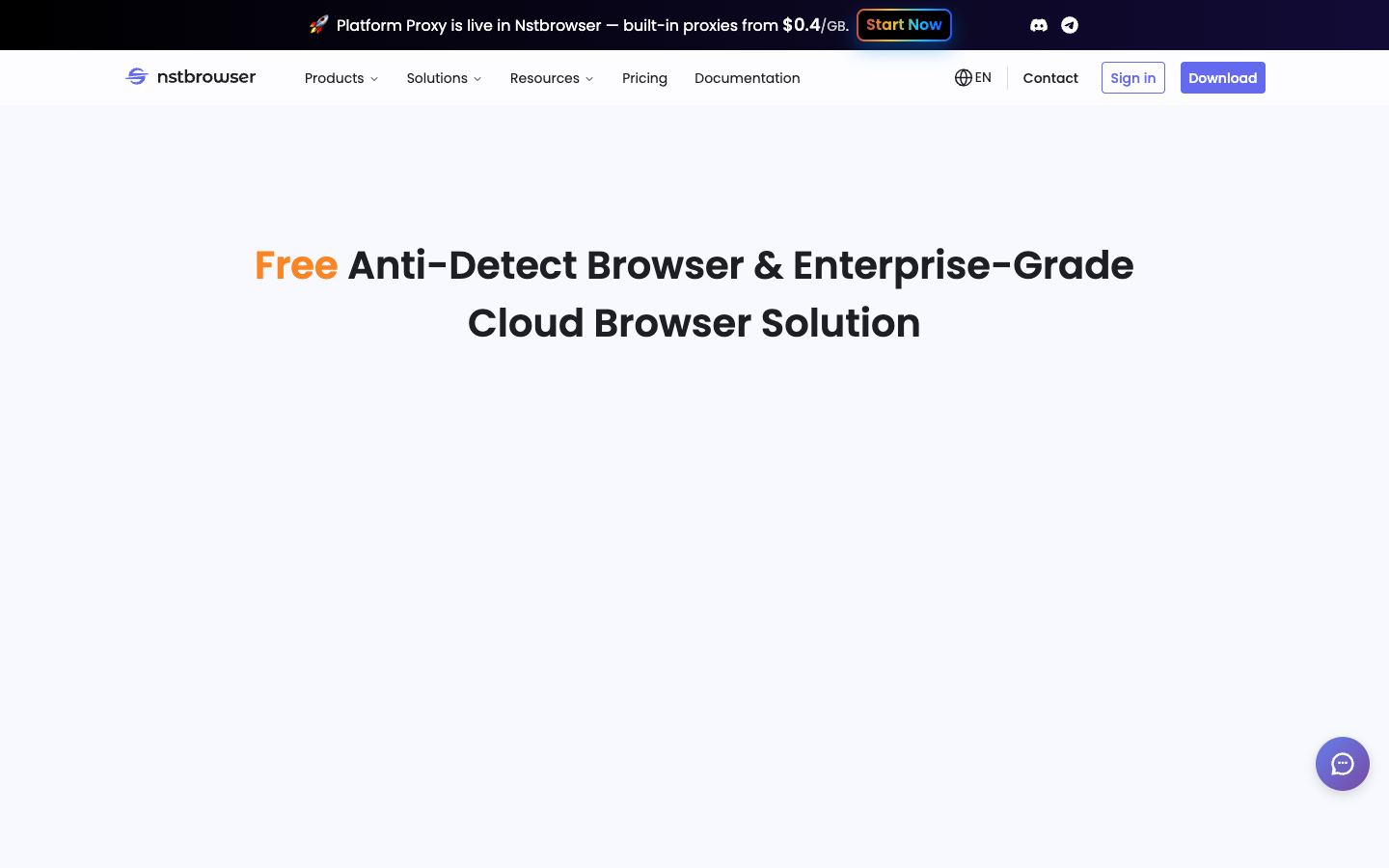 Nstbrowser website