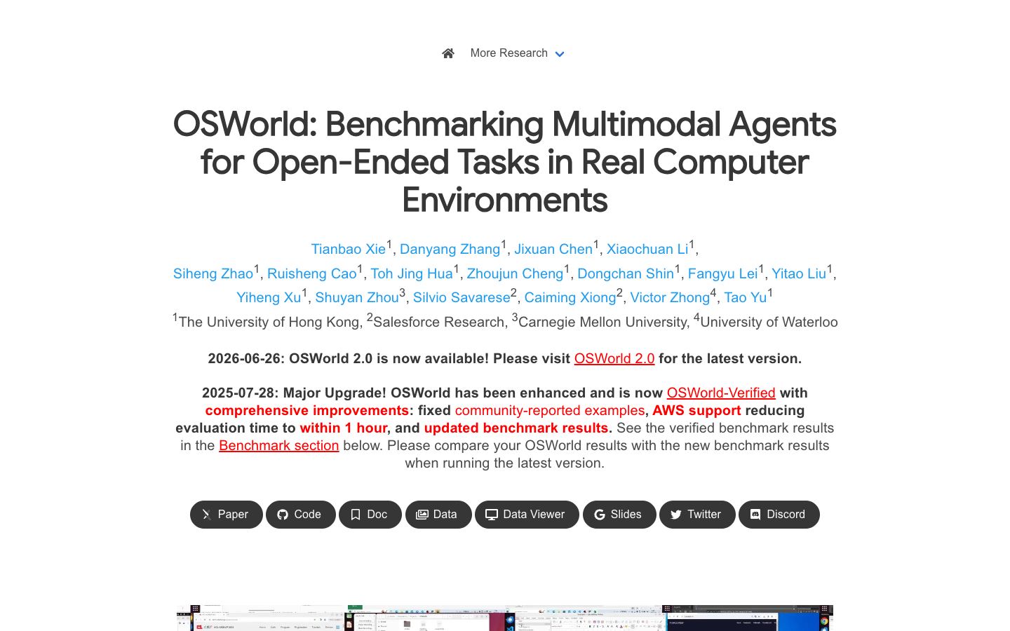 OSWorld website