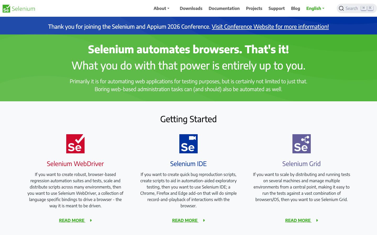Selenium website
