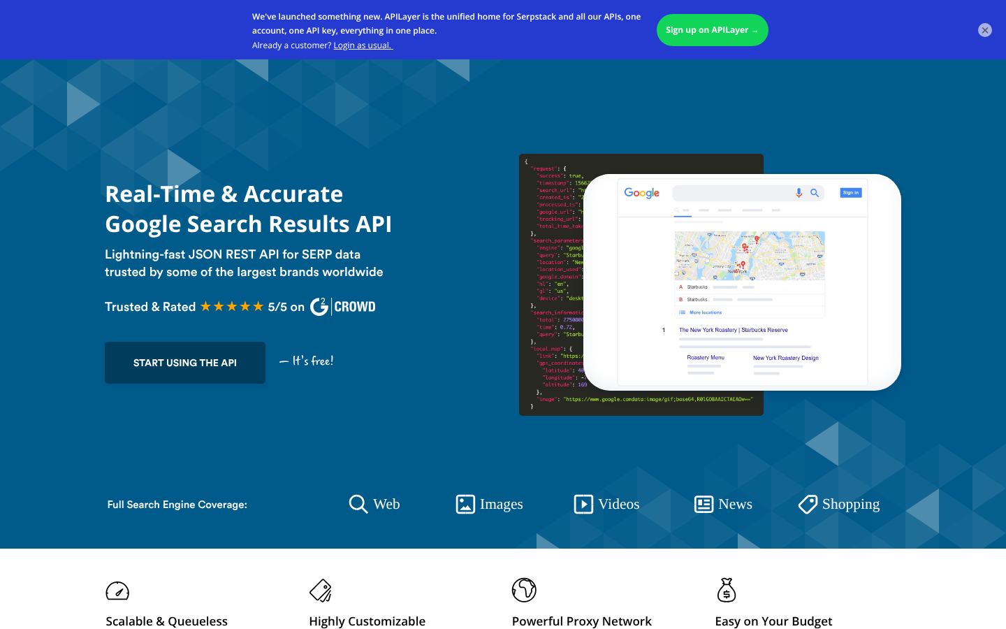 serpstack website