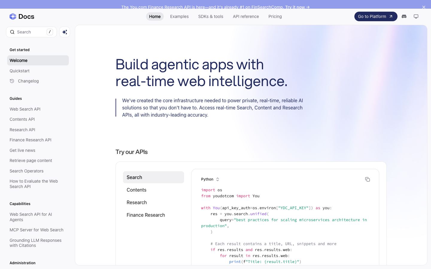 You.com website