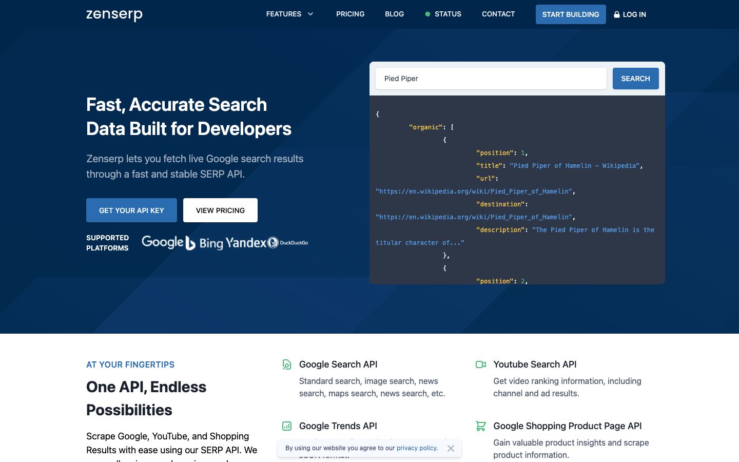 Zenserp website